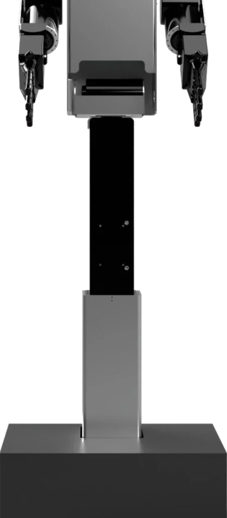 Buildo's telescoping column and wheeled base